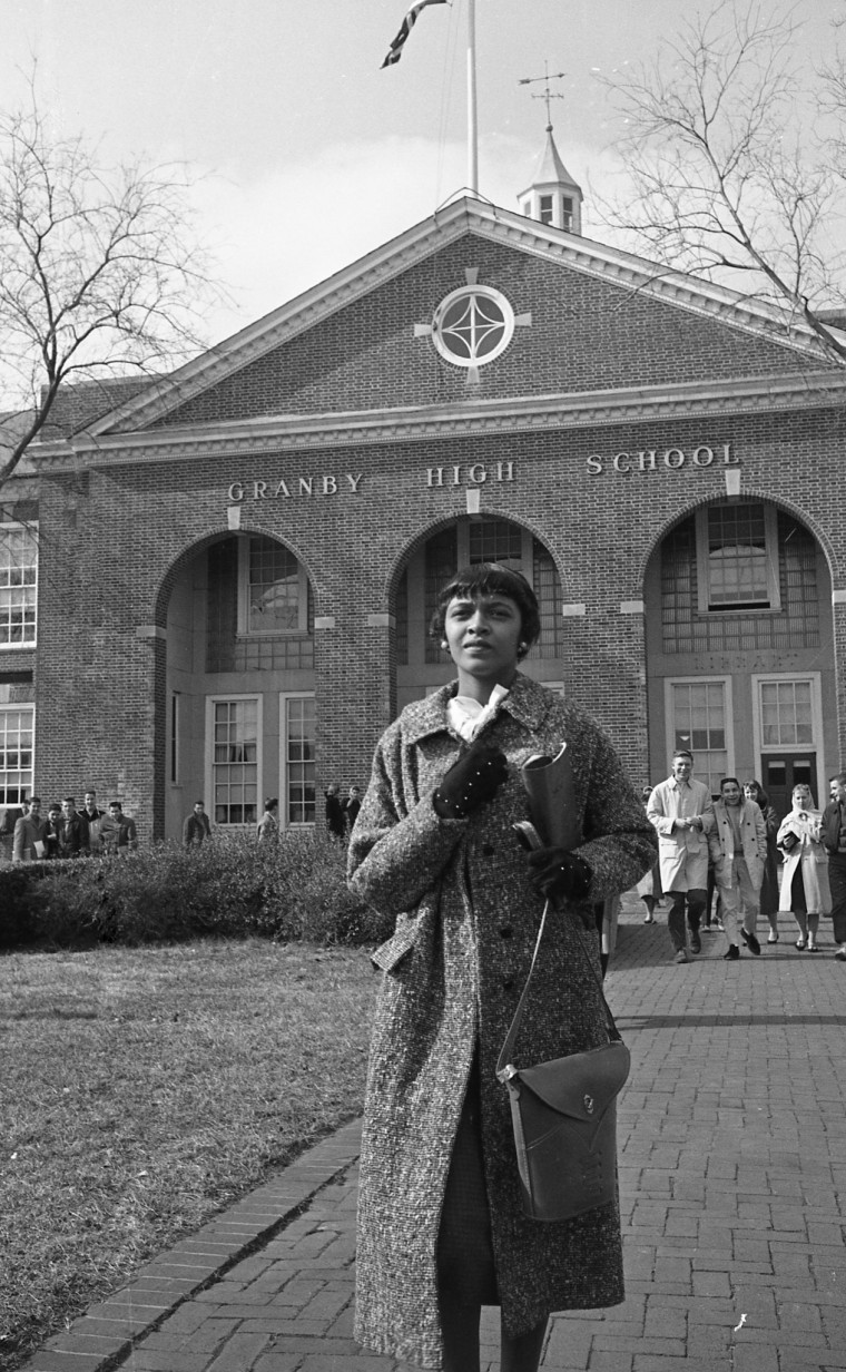 Reed leaves Norfolk's Granby High School at the end of the first day ... Reed leaves Norfolk's Granby High School at the end of the first day ...