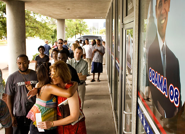 Obama ticket line
