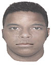 The suspect, shown in a composite, is 18 to 22 years old, 5 feet 5 inches tall and 160 and 170 pounds.