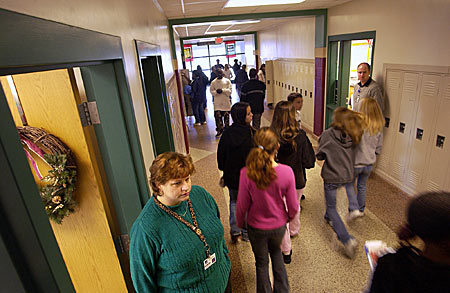 On March 19, a student brutally attacked Lisa W. Rath, foreground, a teacher at King�s Fork Middle School in Suffolk,  sending her to the hospital and leaving her with the need to make a change.

 
 
 
 
