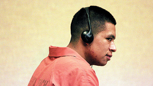 Alfredo Ramos listens to court proceedings Tuesday through an interpreter and headphones. 
 
 
 
 
 
 
 
 
 
 
 
 
 
 
 